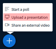 Postavljanje prezentacije u aktivnost BigBlueButton